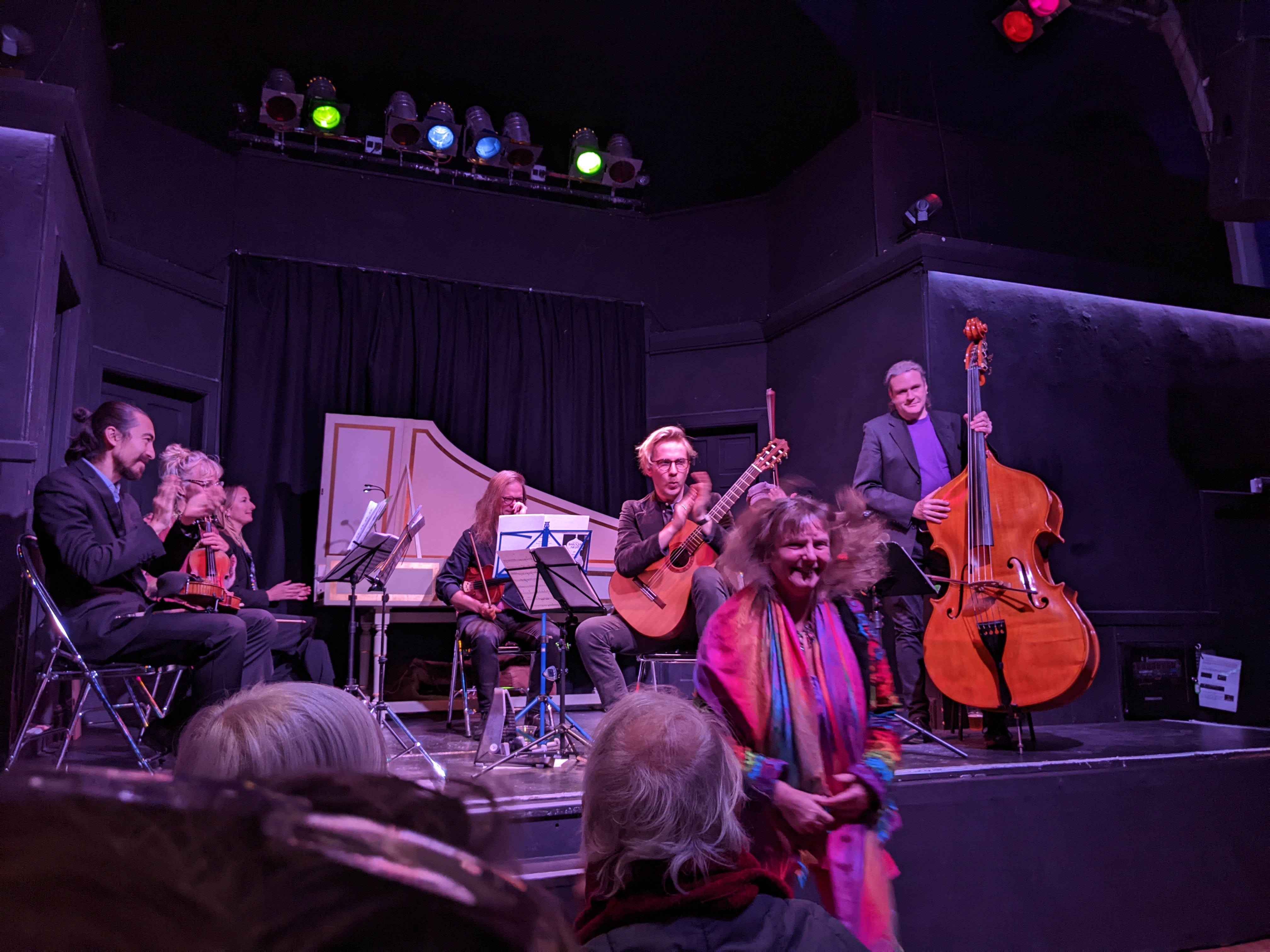 Fiona with the Dave Ayre Baroque Band